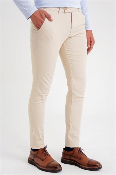 P 1124  PANTOLON Slim BEJ CASUAL