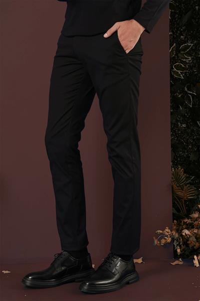 P 1125 Slim Fit Siyah Spor Pantolon