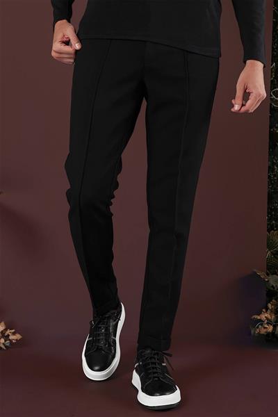 P 1130 Slim Fit Siyah Spor Pantolon