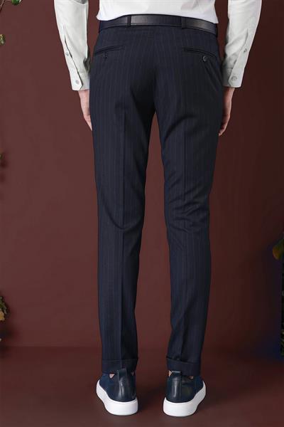 P 1133 Slim Fit Lacivert Spor Pantolon