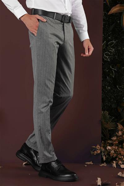 P 1134 Slim Fit Gri Spor Pantolon