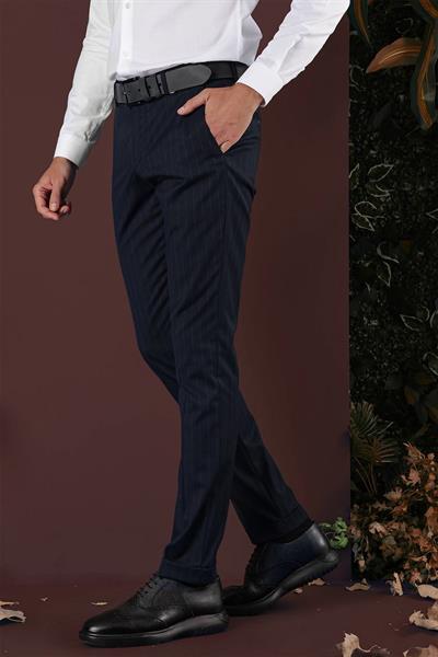 P 1134 Slim Fit Lacivert Spor Pantolon