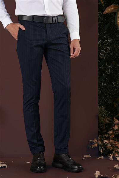 P 1134 Slim Fit Lacivert Spor Pantolon