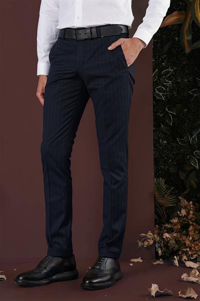 P 1134 Slim Fit Lacivert Spor Pantolon