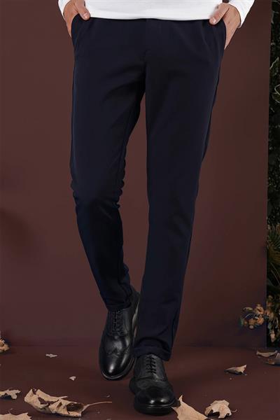 P 1135 Slim Fit Lacivert Spor Pantolon