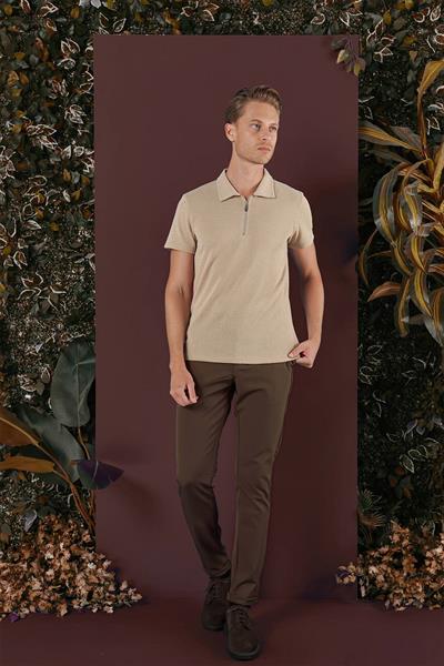 P 1135 Slim Fit Tütün Spor Pantolon