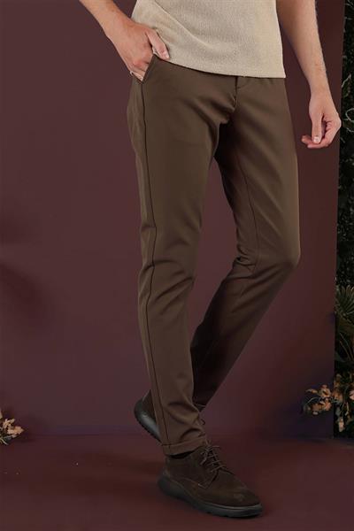 P 1135 Slim Fit Tütün Spor Pantolon