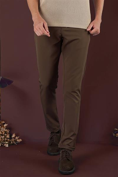 P 1135 Slim Fit Tütün Spor Pantolon