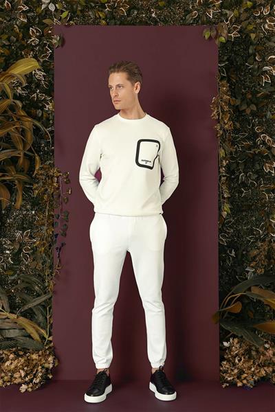 P 1140 Slim Fit Ekru Spor Pantolon