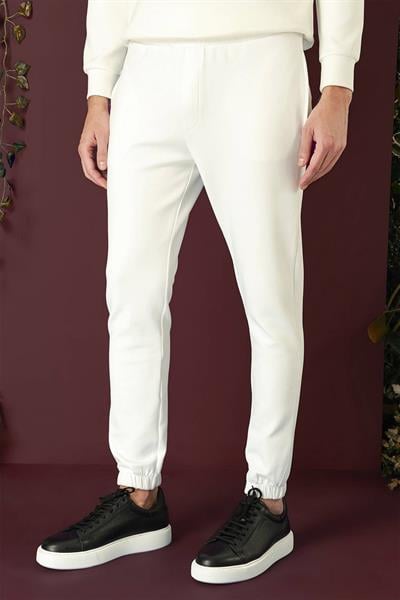 P 1140 Slim Fit Ekru Spor Pantolon