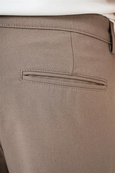 P 1164 Slim Fit Bej Klasik Pantolon