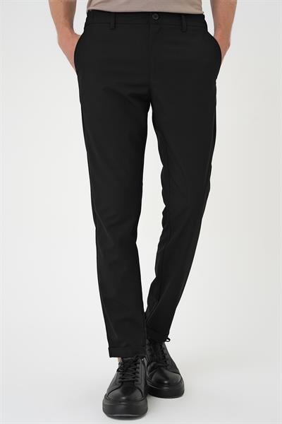 P 1165 Slim Fit Siyah Klasik Pantolon