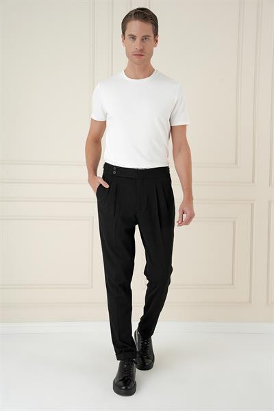 P 1167 Slim Fit Siyah Spor Pantolon