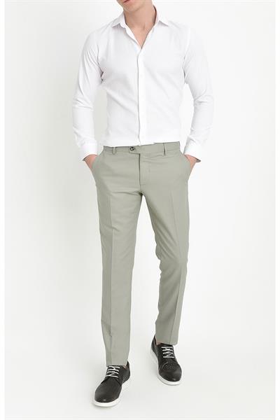 PANT. 047 Slim Fit Açık Yeşil Altro Pantolon