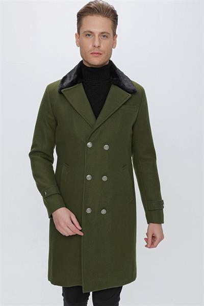 PLT 076 Yeşil Klasik Palto