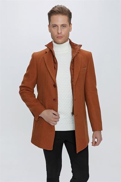 PLT 077 Kiremit Klasik Palto