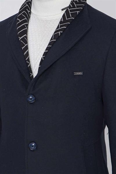 PLT 078 Lacivert Klasik Palto