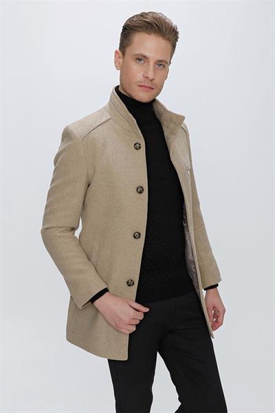 PLT 081 Bej Klasik Palto