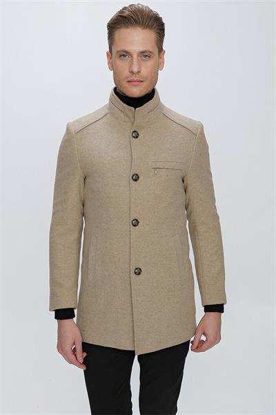 PLT 081 Bej Klasik Palto