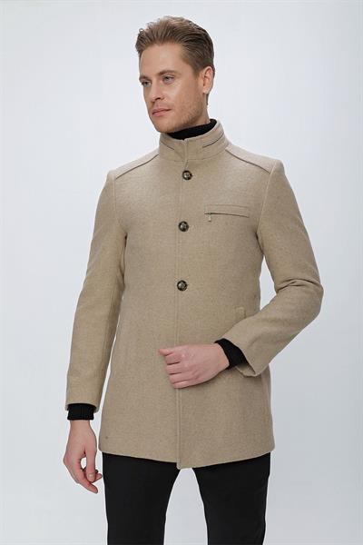 PLT 081 Bej Klasik Palto