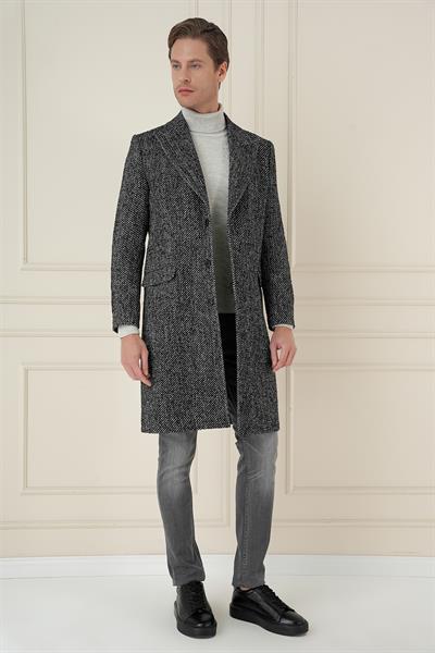 PLT 085 Siyah Klasik Palto