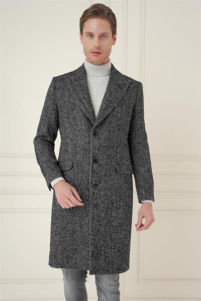 PLT 085 Siyah Klasik Palto