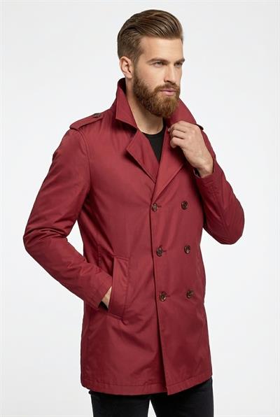 PRD 029 Slim Fit Bordo Spor Pardösü