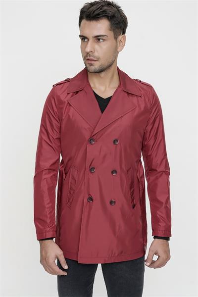 PRD 029 Slim Fit Bordo Spor Pardösü