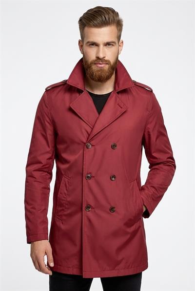 PRD 029 Slim Fit Bordo Spor Pardösü