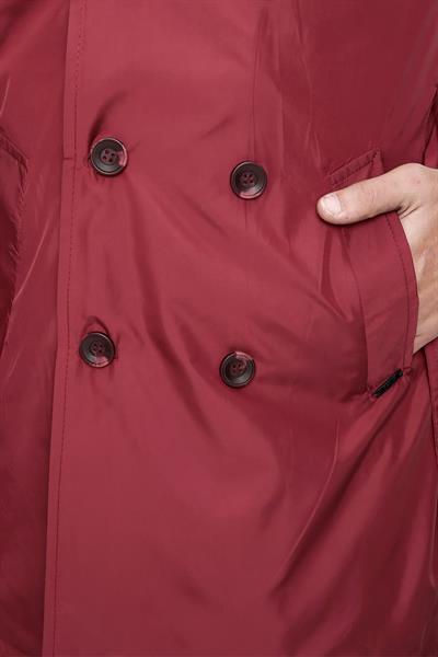 PRD 029 Slim Fit Bordo Spor Pardösü