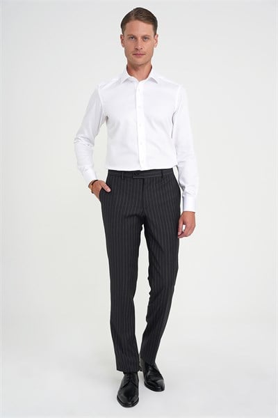 Slim Fit %100 Pamuk Non Iron Kumaş Beyaz Gömlek Gk 734
