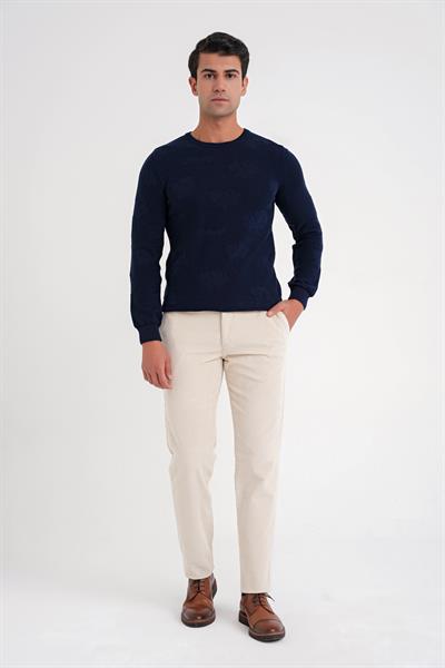 Slim Fit Pilesiz Esnek Pamuk Kemik Fitilli Kadife Pantolon P 1199