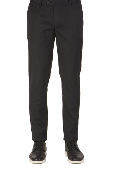 Slim Fit Pilesiz Yan Cepli Esnek Pamuklu Lacivert Pantolon P 1052