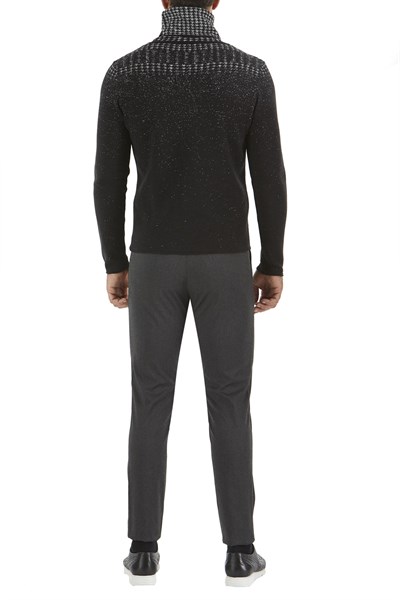 Slim Fit Pilesiz Yan Cepli Esnek Pamuklu Antrasit Pantolon P 1052