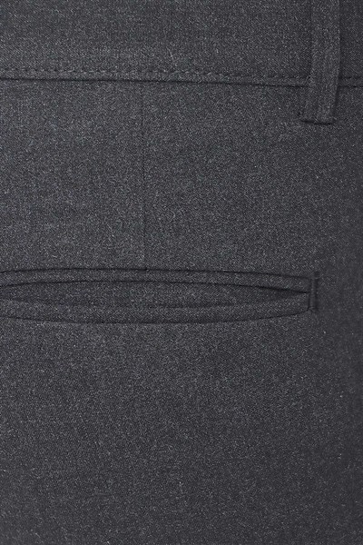 Slim Fit Pilesiz Yan Cepli Esnek Yünlü Antrasit Chino Pantolon P 1102