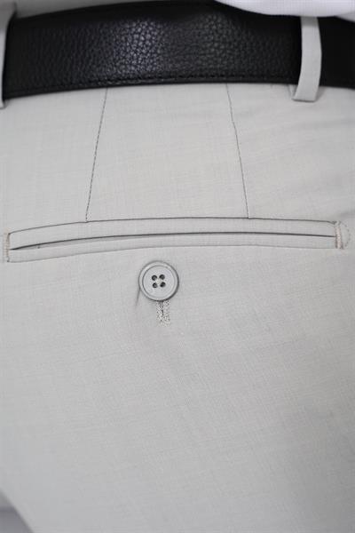 Slim Fit Pilesiz Yün Klasik Taş Kumaş Pantolon  P 1191