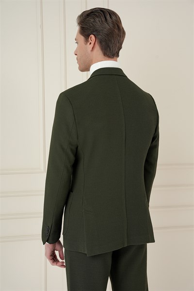 Slim Fit Torba Cepli Esnek Pamuklu Nefti Ceket C 694