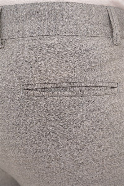 Slim Fit Yan Cep Esnek Pamuklu Dokulu Bej Pantolon P 1086