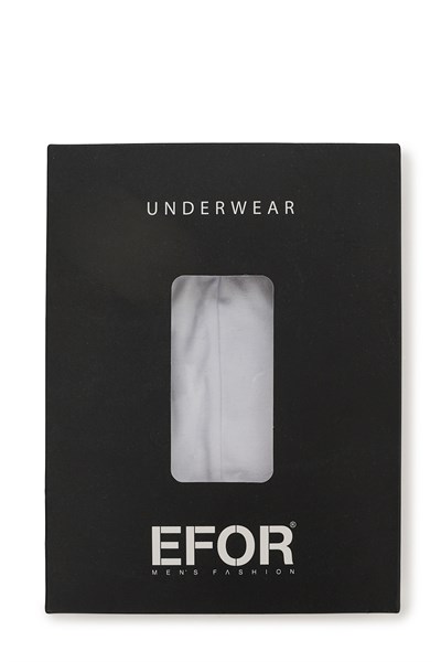 Slim Model %100 Modal Esnek Düz Beyaz Erkek Boxer 05