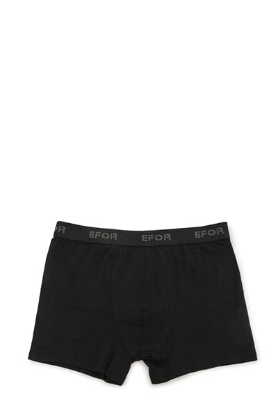 Slim Model %100 Modal Esnek Düz Siyah Erkek Boxer 05