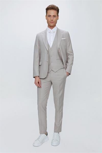 TK 870 Slim Fit Taş Klasik Takım Elbise