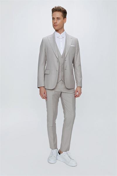 TK 870 Slim Fit Taş Klasik Takım Elbise