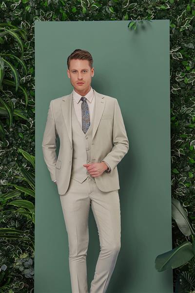 TK 871 Slim Fit Çağla Klasik Takım Elbise