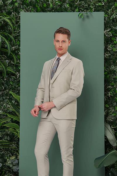 TK 871 Slim Fit Çağla Klasik Takım Elbise