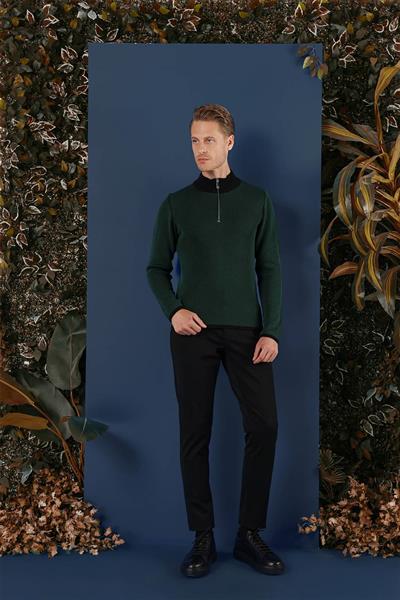 TR 859 Slim Fit Nefti Klasik Triko