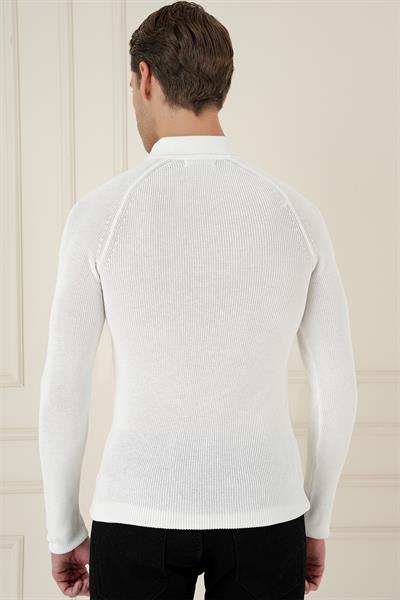 TR 878 TRİKO SLİM FİT EKRU BASİC