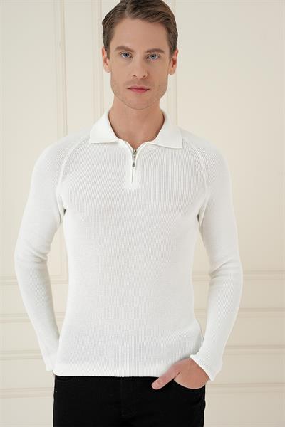 TR 878 TRİKO SLİM FİT EKRU BASİC