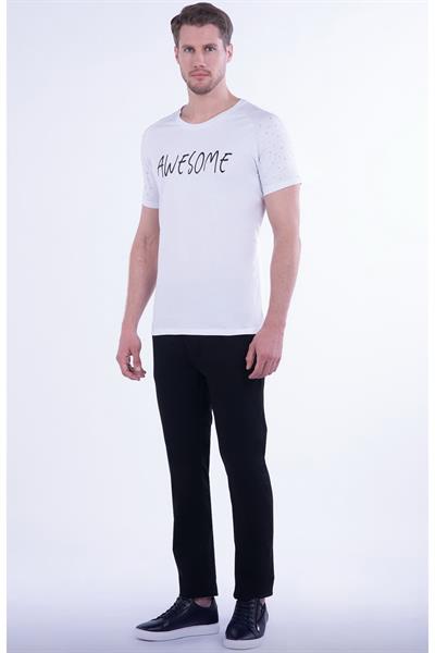 TS 788 T -SHIRT Beyaz Spor T-Shirt