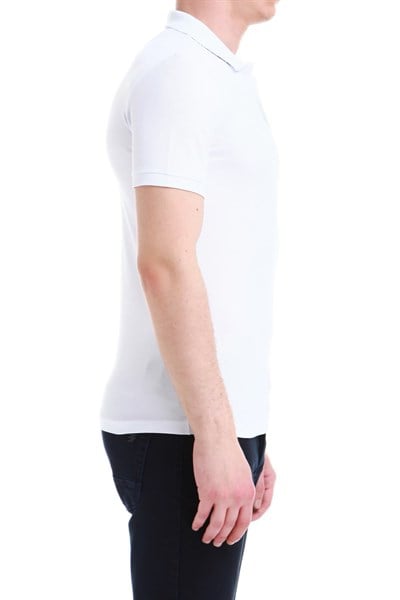 TS 789 Slim Fit Beyaz Spor T-Shirt