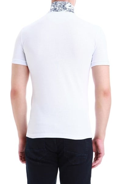 TS 789 Slim Fit Beyaz Spor T-Shirt